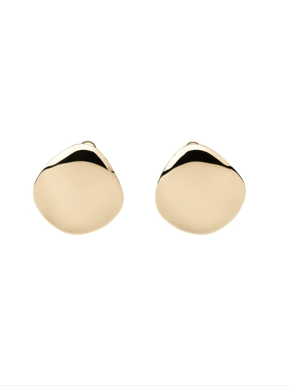 ZARA Maxi Metal Plate Earrings